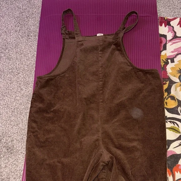 Limited Edition Lucy & Yak Brown Corduroy Dungarees UK 20L/ US 16L - Picture 5 of 9